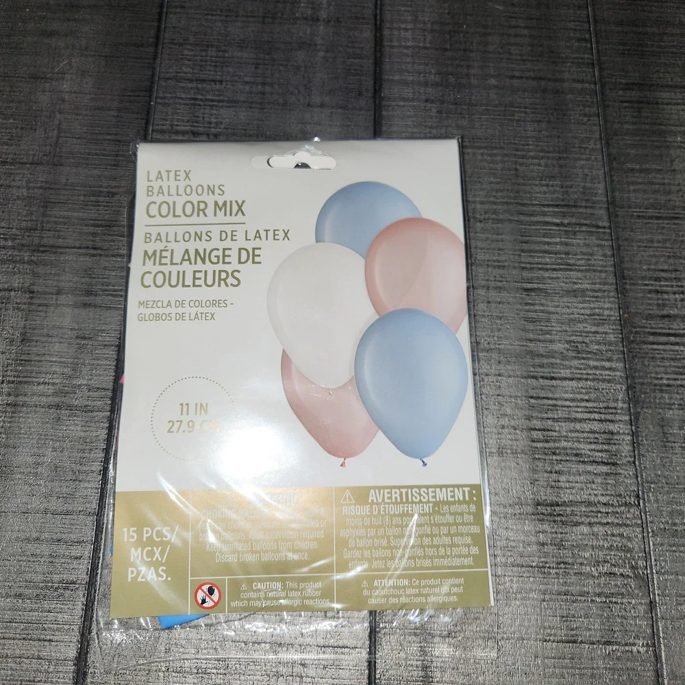 NEW Pastel Blue and Pink Party Balloons